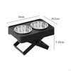 Adjustable Height Pet Feeder with Detachable Double Bowls - Modern Design