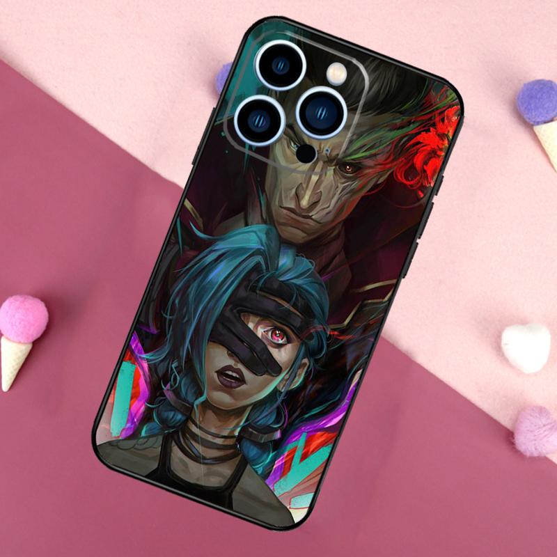 

Jinx Arcane Phone Case For iPhone 17 16 Pro Max 17 Air 16E 13 12 Mini 14 15 Plus 11 Pro Max Back Cover iPhone 15