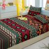 3-teiliges einfaches modernes Böhmen-Muster mattes dreiteiliges Spannbettlaken-Set, Schlafzimmer bedrucktes Bettbezug-Set, Bettwäsche