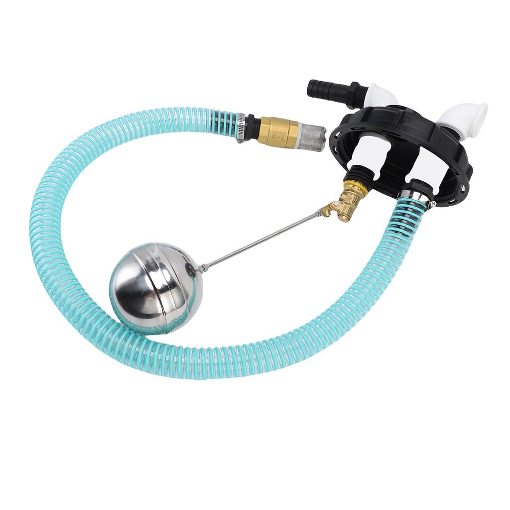 Heavy Duty IBC LID DN 150 with Overfill   and Pump Connection, 25mm Hose 90 Degree Elbow, PP IBC Rainwater Collection Sews for