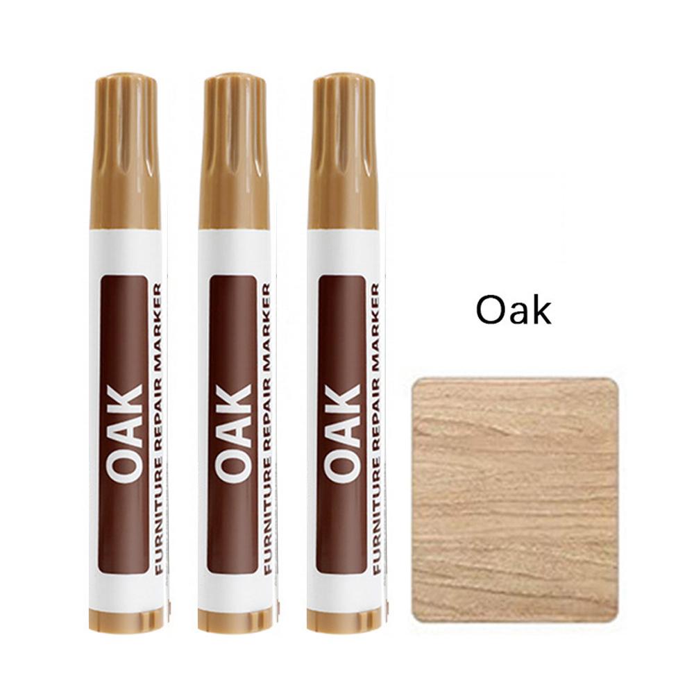 3Pc Furniture Touch-up Marker Waterproof Permanent Markers Pen for Restore Repair Andy Wood Surface