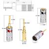 24K Musical Sound Banana Plug Pin Screw Type for Speaker Wire Speaker Wire Cable Connectors Gold Plated with Screw Lock