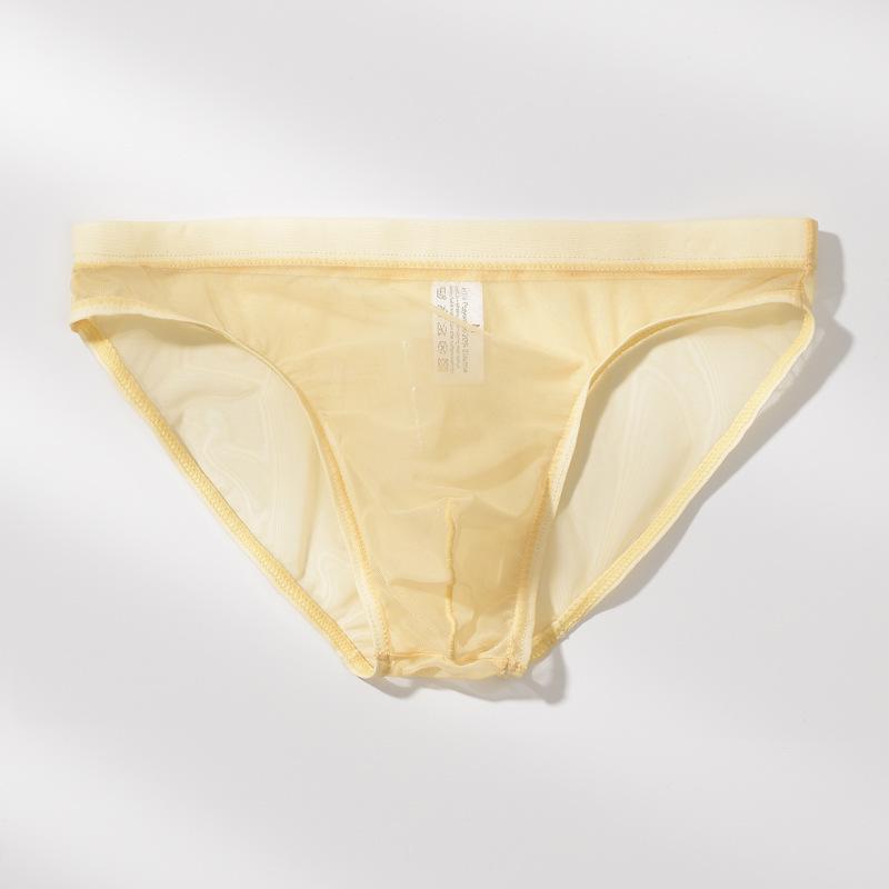 

Чоловічі надтонкі прозорі сітчасті труси - Повітропроникна, сексуальна, модна літня білизна. M тілесний