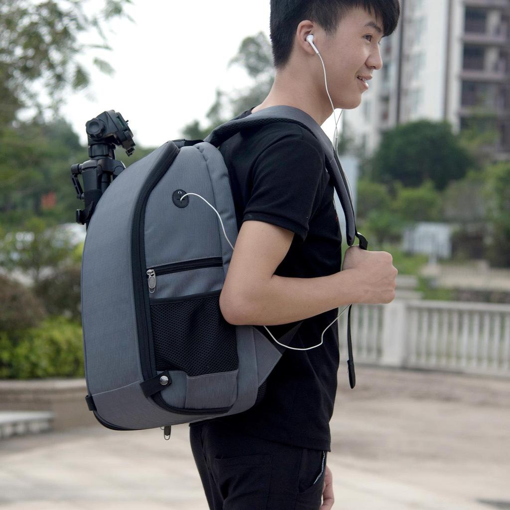 Outdoor Waterproof Folding Camera Bag - Wear-Resistant, Fashionable Double Shoulder Digital Photography Laptop Backpack