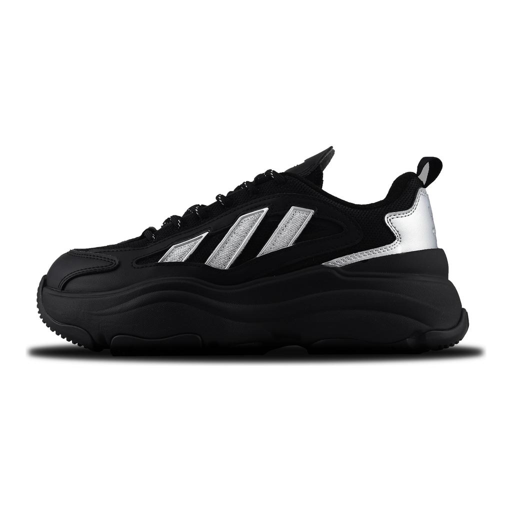 Adidas Originals OZGAIA Slip Resistant Abrasion Resistant Low top Casual Shoes Women's Black Silver IG6045(Team129-)