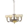 1/12 Miniature Chandelier Lamp Model Figurine Furniture For Doll House Living Room Decoration With Realistic Design