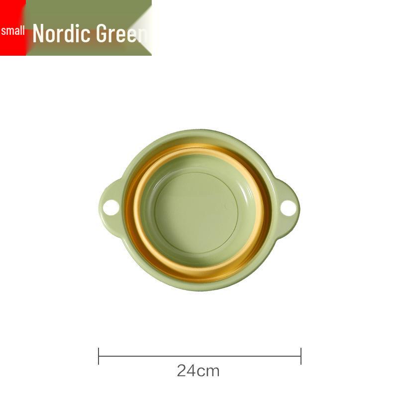 Foldable Cartoon Basin: Children s Telescopic Washbasin & Baby Water Basin for Vegetables.