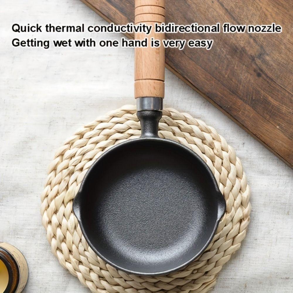 Thickened Non Stick Frying Pan Double Drip-Spouts Mini Cooking Pot Cooking Pot  Induction Cooker