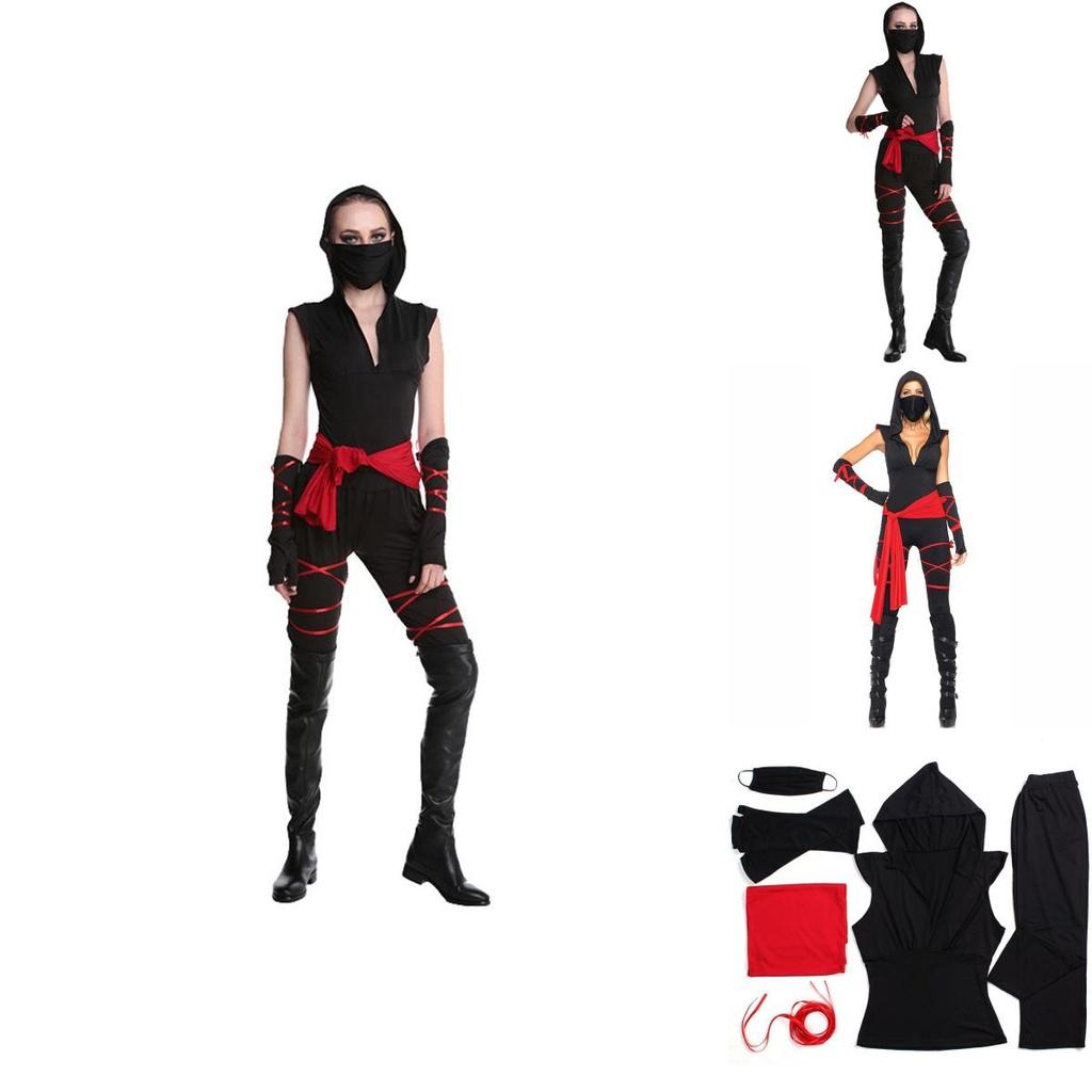Stilvolles Damen Ninjago Kostüm mit Kapuzenshirt für Karneval und Partys