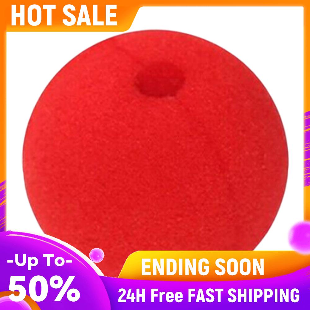 50mm Sponge Clown Nose Clown Nose Red Sponge Balls Red Soft for Red Nose Day Party Funny Stage Performance Props Circus Supplies China Mainland