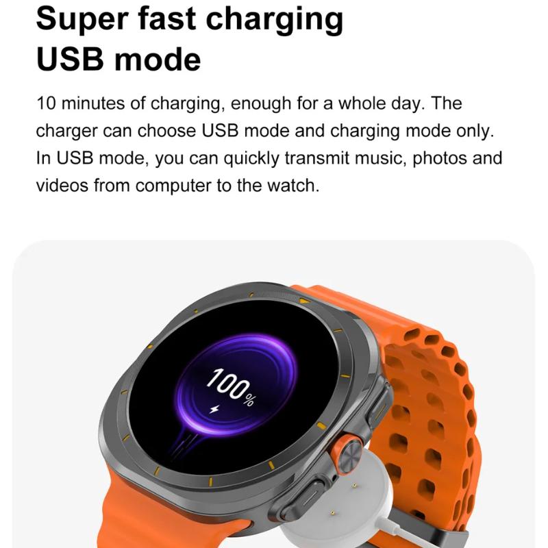 2025 New Smartwatch Watch 7 Man Woman Sports Outdoor Compass Bluetooth Call 32GB NFC Heart Rate Weather For Samsung Smartwatch