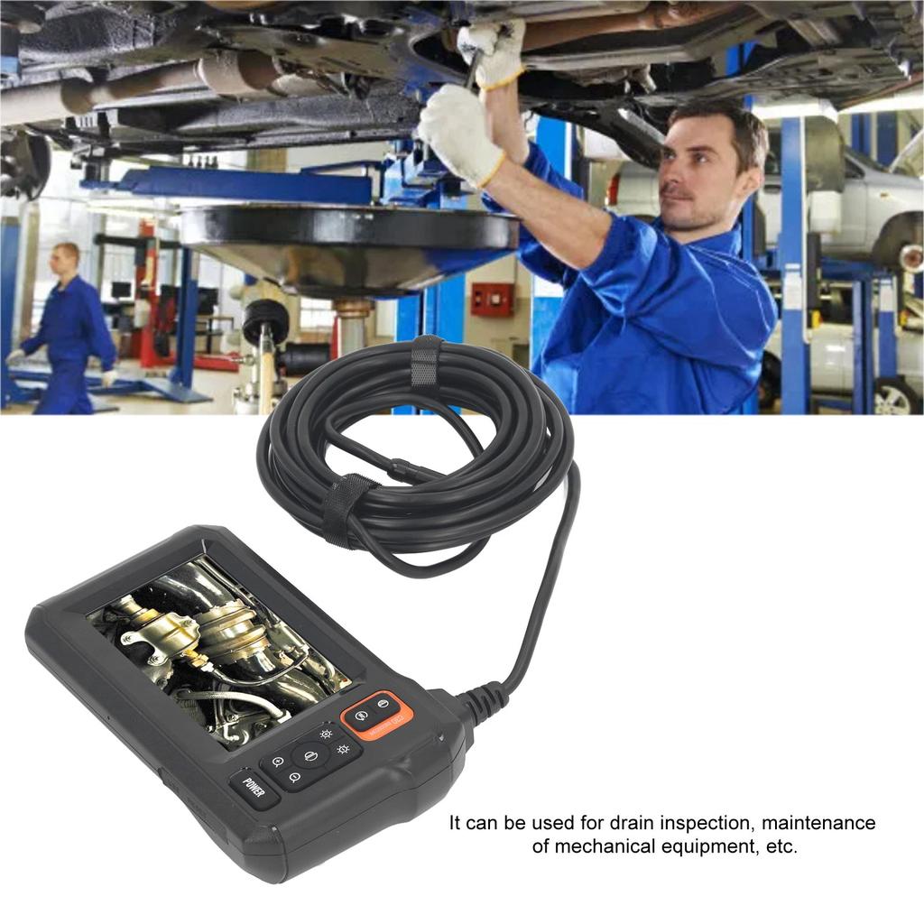 Industrial Endoscope 8mm Lens Industrial Endoscope Inspection Camera with HD Screen for Automobile Maintenance