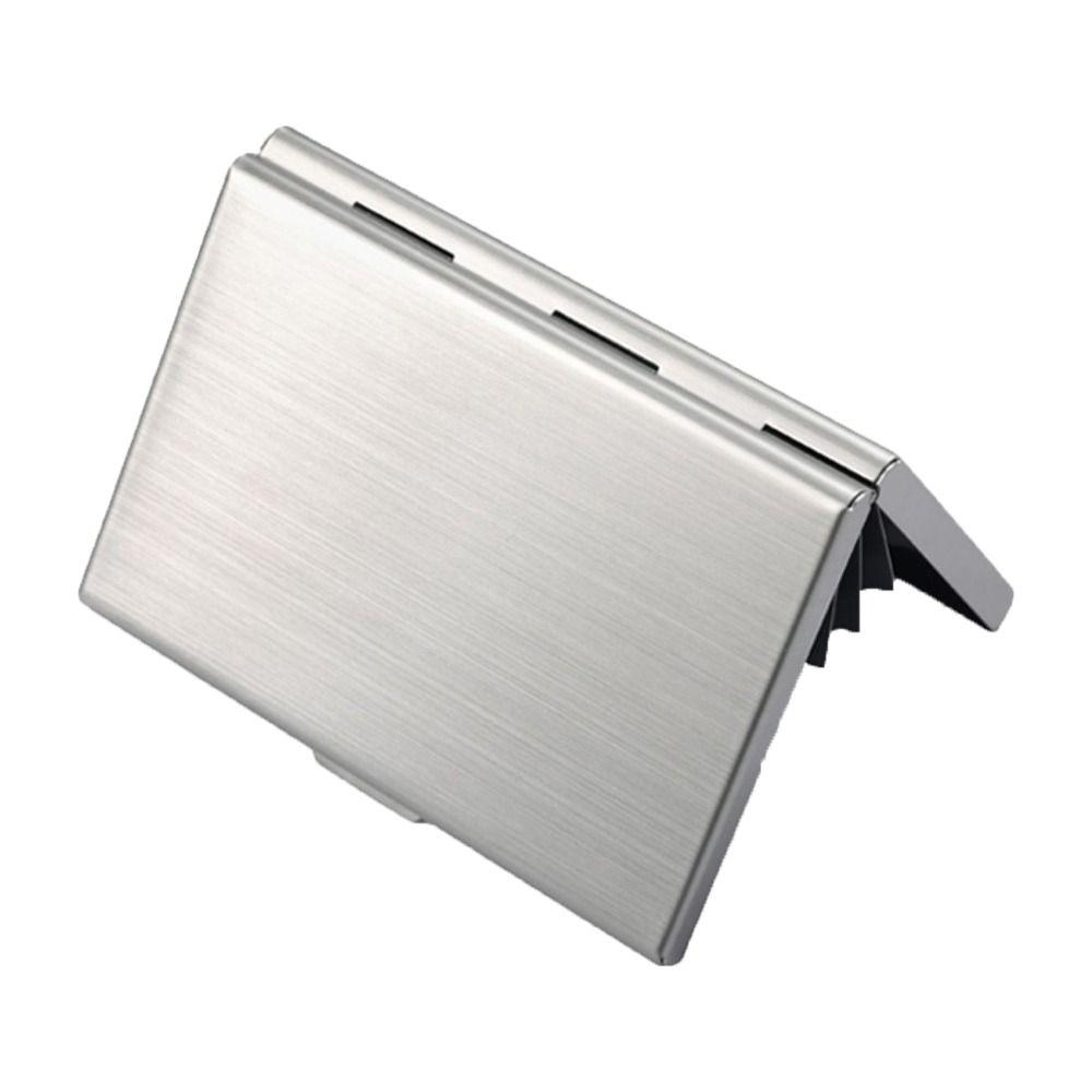 Stainless Steel Card Antimagnetic Case 10 Card Slots RFID Card Holder Bank Card Case  Travel