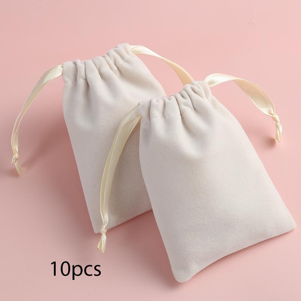 

10 шт. Розовый плотный бархатный упаковочный мешок для ювелирных изделий с завязками и кольцами из ленты, настольная игра, карты Таро, органайзер для хранения, сумка 13x18cm