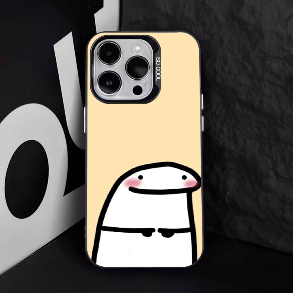 Celular Flork Süß Für iPhone 17,16,15,14,13,12,11,Pro,Max,Plus,E,Air,Mini Sturzfest Schwarz Matt Hartes Bumper Handyhülle