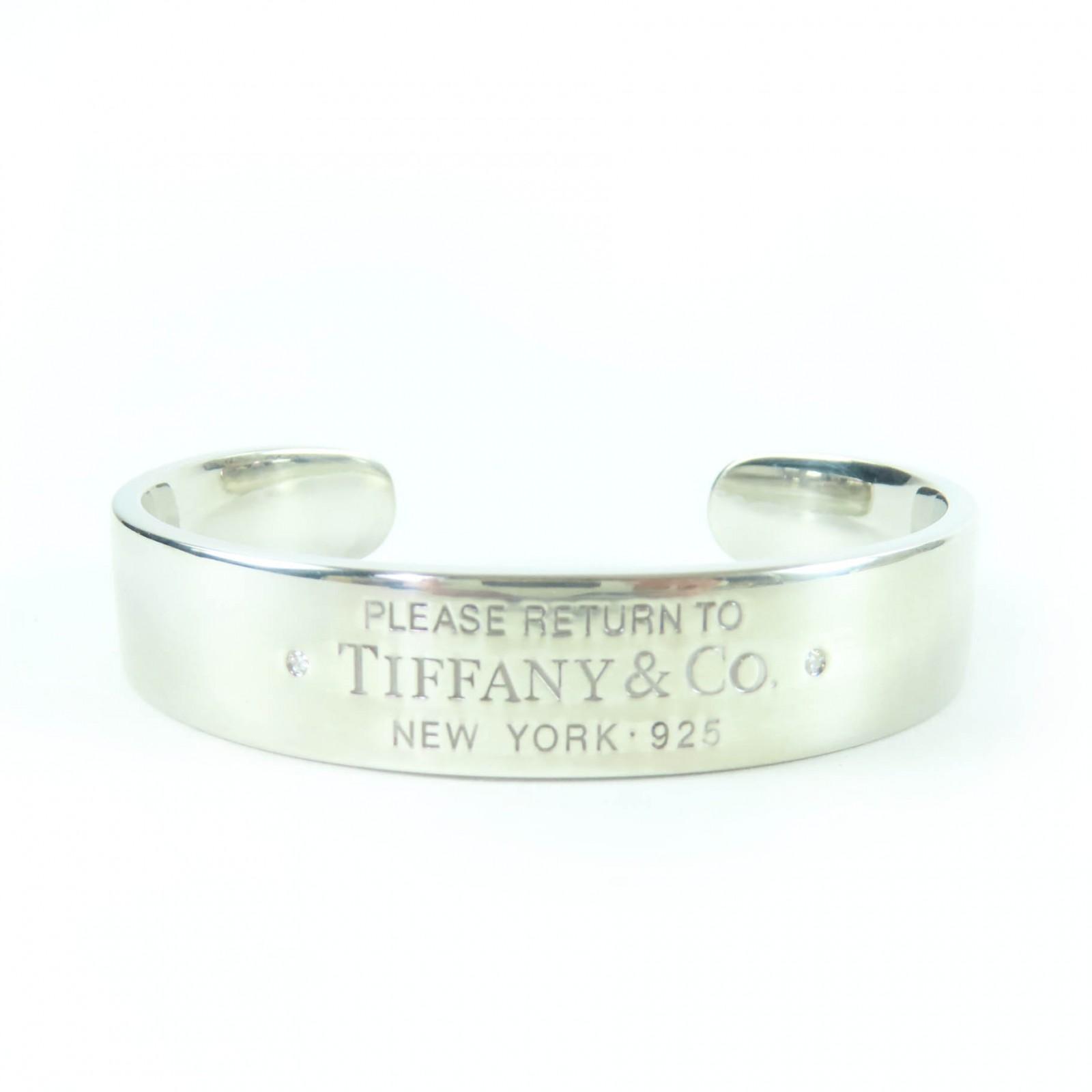 

Great TIFFANY&Co. Bangle Narrow cuff Silver AG925 Used
