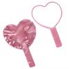 Portable Handheld Makeup Mirror Water Ripple Eyelash Extension Tool Electroplate Mirror Love Shape Beauty Accessories