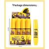 1PC popular yellow fat mascara waterproof, slender, curled and dense, natural and long-lasting, non-smudging
