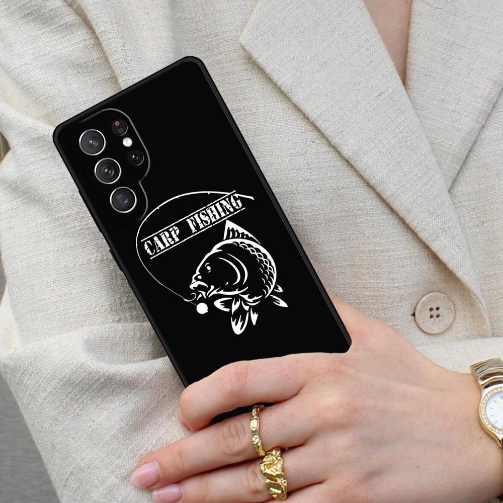 Carp Fishing Fish SOFT Cell Phone Case for Samsung Galaxy S26 Ultra S25 S24 S23 S22 S21 S20 Note10 Cover