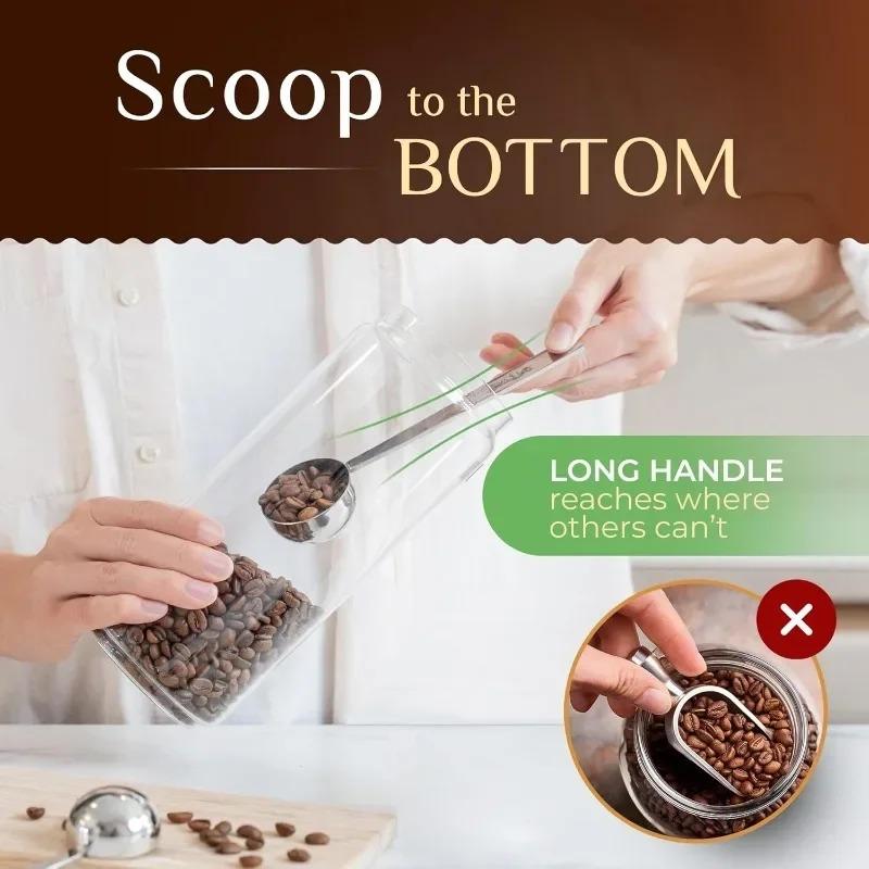 stainless steel tablespoon measure spoon, coffee scoop ,long handle coffee scoop suitable for coffee powder and coffee making