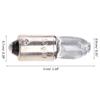 10Pcs H6W 434 BAX9S 12V 6W Clear Glass Miniature Lamp C2R Filament Car Bulbsc Interior Lamp Parking Lamp Side Light Lamp Tail