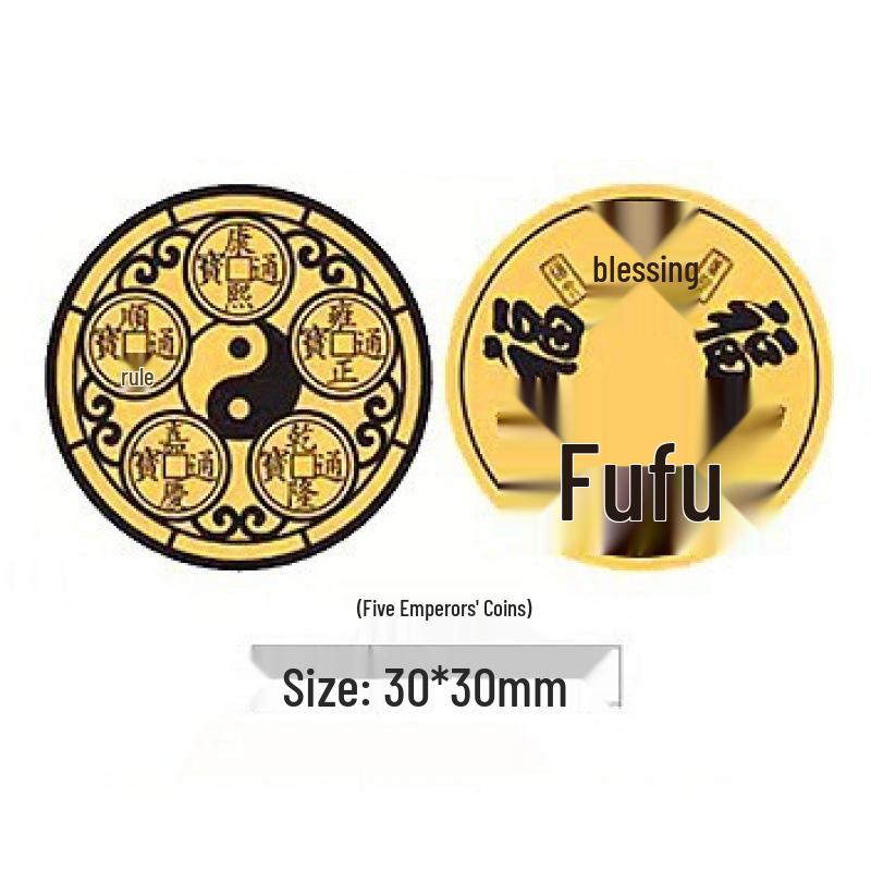 Year of the Horse Gold Lucky Cat Phone Sticker – 999 Pure Gold, Get Rich Charm, Small Gift