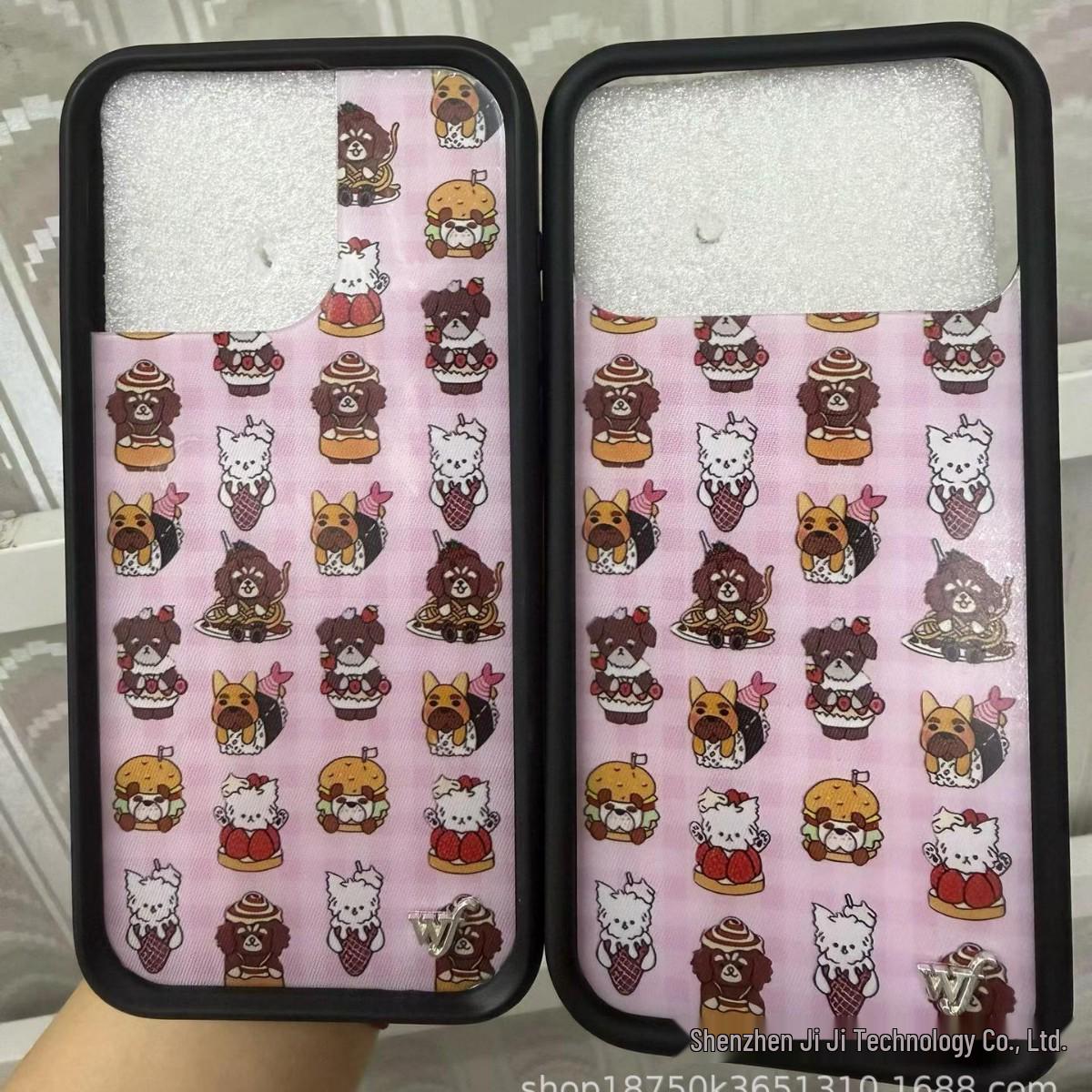 

WF Fresh & Cute European Style iPhone 17 Pro Max Case with Dog Food Collaboration Theme iPhone 12/12Pro Compatible