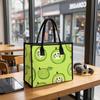 Cute Kiwi Print Canvas Tote Bag Lightweight Reusable Shopping Handbag