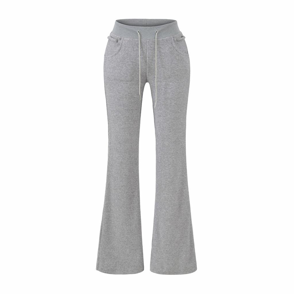2026 Women's Chic Waist-Cinching Diamond Hooded Cardigan & Micro-Flare Pants Set