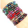 Men's Ethnic Fabric Magnetic Buckle Bracelet - Available in Various Colors