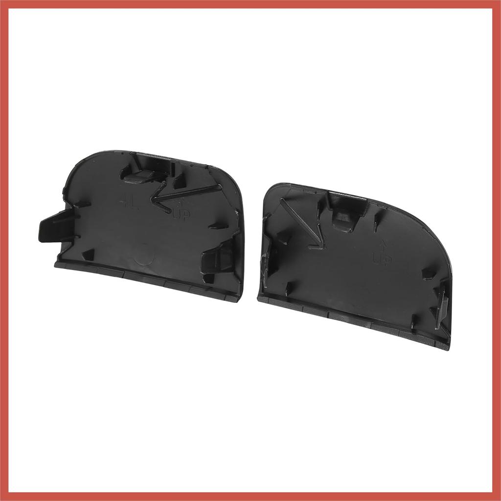 ACROPIX Pair Black Front Bumper Tow Hook Towing Eye Cover Cap Replacement 52127-47903 52128-47903 for Toyota Prius 2012-2015 Car Parts