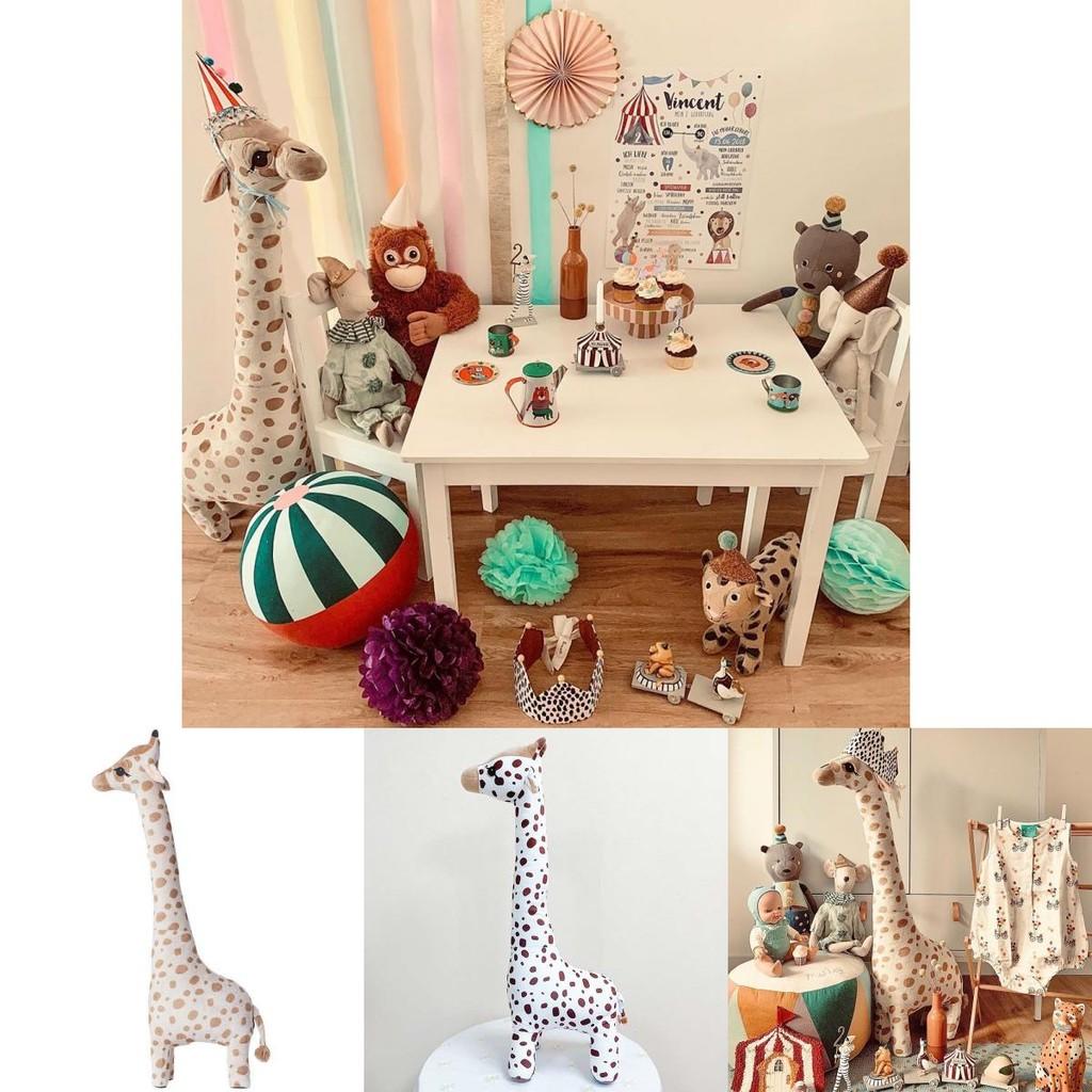Gemütliches Giraffe Kreatives Plüschkissen Spielzeug Ideal für Kinderzimmerdekoration Schlafen Und