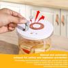 Kitchen Fermentation Jar with Pickle and Olive Fork Strainer Jar Hourglass Jar Strainer Flip Pickle Container for Food Storage