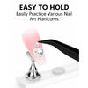 Nail Art Tools Set – 15pcs Nail Brushes, 5pcs Dual-Ended Dotting Pens, Nail Stand & Holder Kit with Brush Rack, Tweezers & Double-Sided Tape for