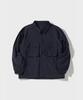 Ffeff Studio 3D Pocket Standard Collar Zip-Up (Navy)