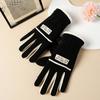 Riding Windproof Gloves for Women In Autumn and Winter, Warm Gloves with Touch Screen and Velvet Insulation for Outdoor Hiking,