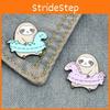 High-quality Mint Green Cartoon Sloth Enamel Brooch Perfect For Fashion Enthusiasts