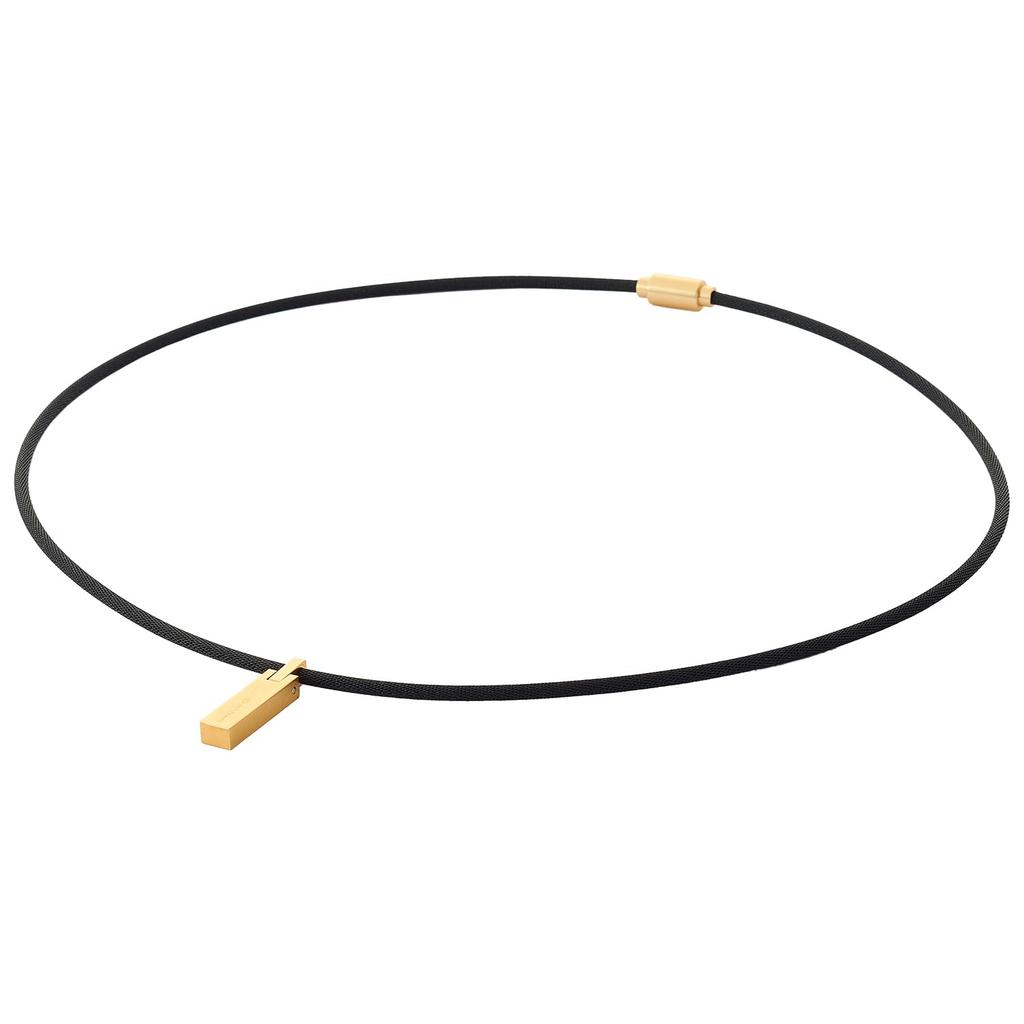 RAKUWA Necklace Pendant Gold 47cm Adopts Metal Technology Can Be Used As a Necklace and Bracelet [Phiten] Water-soluble "METAX" Set.