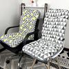 Soft High Back Chair Cushion with Elastic Straps for Garden Patio or Office Seating 40x80CM