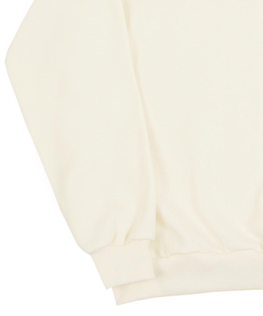 GRAVER [Unisex] Elbow Drawing Logo Smile Sweatshirt_Cream