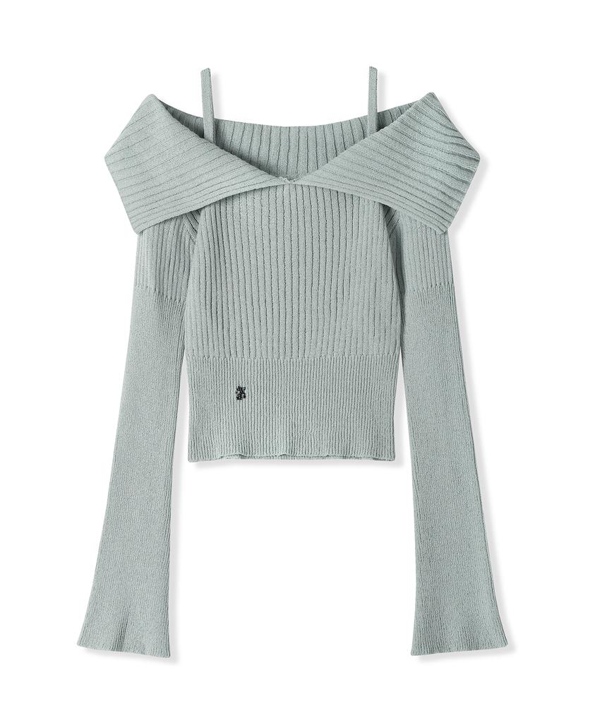 AVANDRESS Seul Sailor Off Shoulder Knit - 4Col