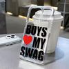 Couple  English Letter Phone Case For iPhone 16 15 14 13 12 11 Pro Max 17 Air Shockproof Soft Cover Fundas