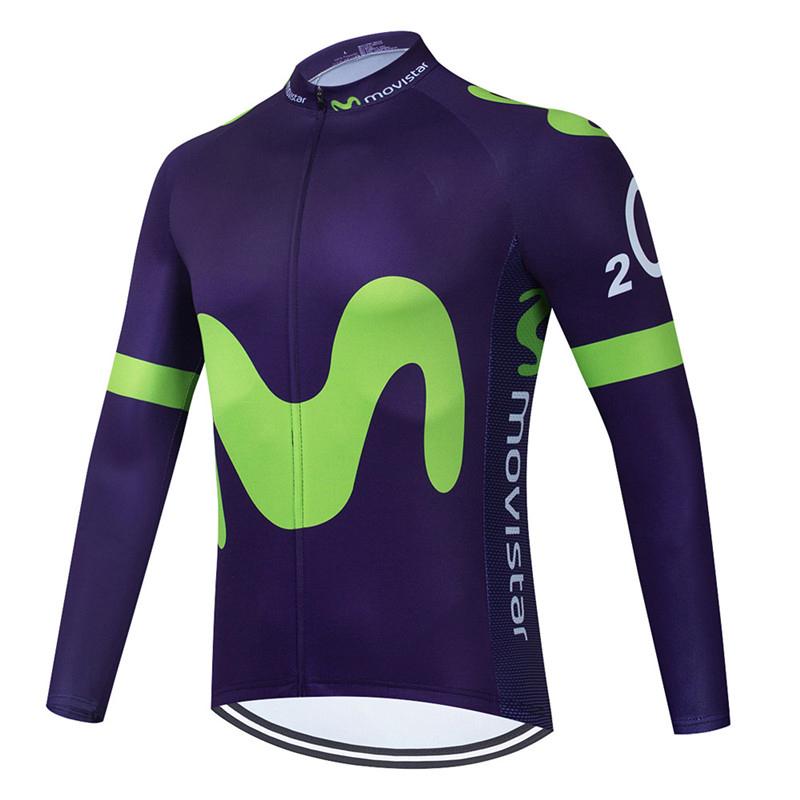 2026 Movistar Team Lange Mouw Wielertruien Ropa Ciclismo Maillot Fietskleding Ademend Mtb Fiets Wielerkleding