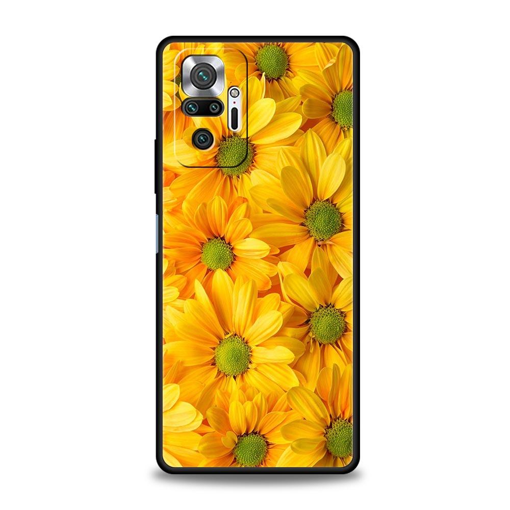 Beauty Flowers Leaves Phone Case For Xiaomi Redmi Note 14 13 12 5G 9S 9 10 11 Pro Plus 9T 14C 13C 12C 10C 9C 9A Soft Cover