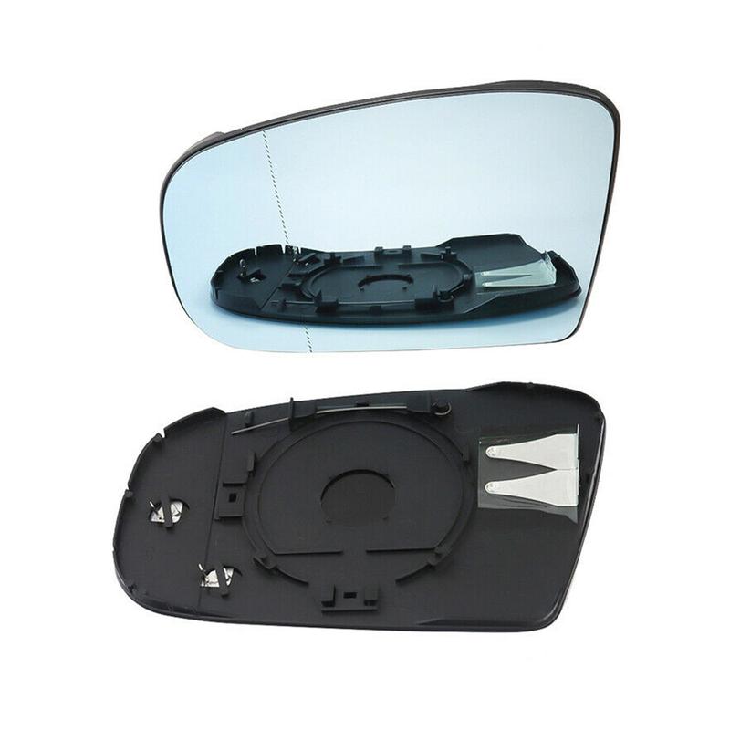 Left Right Heated Side Mirror Glass Rearview Mirror White Blue Lens for Mercedes Benz S-Class W220 1998 1999 2000 2001 2002