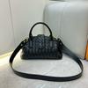 2026 leather cross-border new cloud bag woven portable shoulder crossbody magnetic bowling Boston bag women
