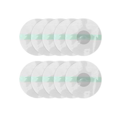 10pcs Breathable Round Adhesive Patch Falling Prevention Soft Adhesive Cover for Sensor