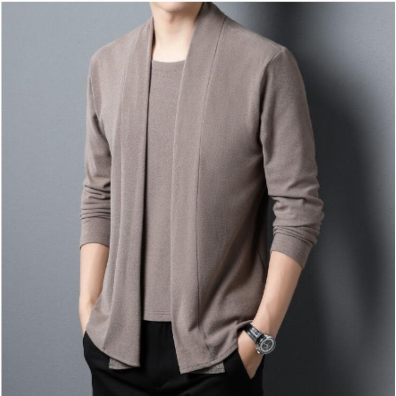 

Men s New Fake Two-piece Double-sided German Velvet Bottoming Shirt, Medium and Young, Handsome and Warm Inner Shirt, Long-sleeved T-shirt XXXXL