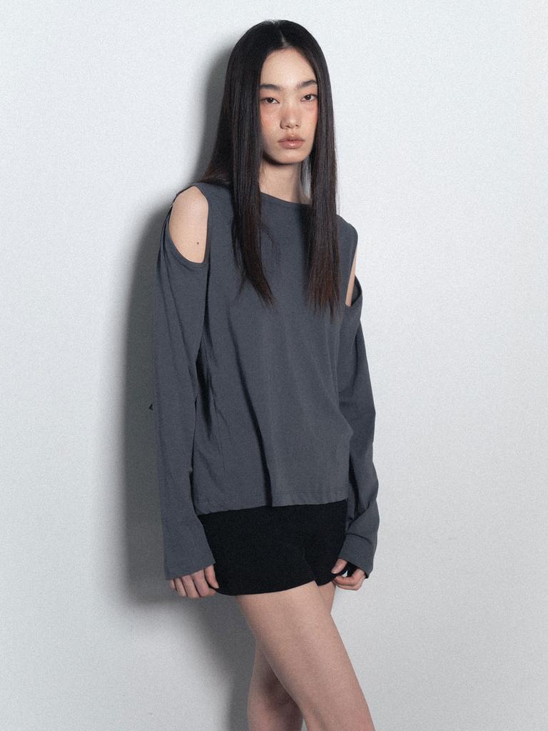 Visus Fold Over Shorts_Black