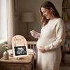 Wooden Stands Sonogram Picture Frame Rustic Pregnancy Gift Frame  Newborn Birth